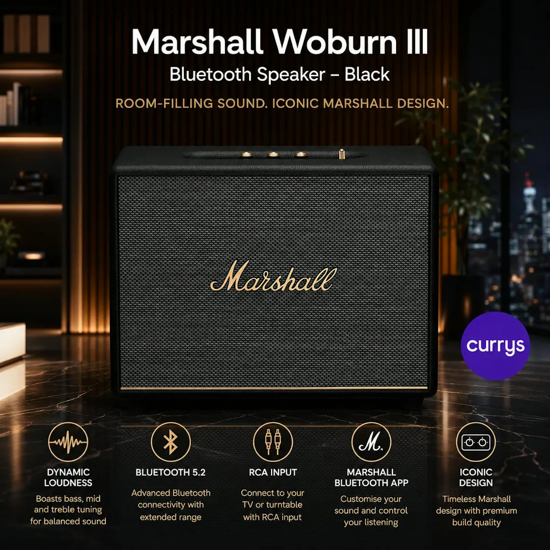 MARSHALL WOBURN III 150W SIGNATURE SOUND BLUETOOTH SPEAKER