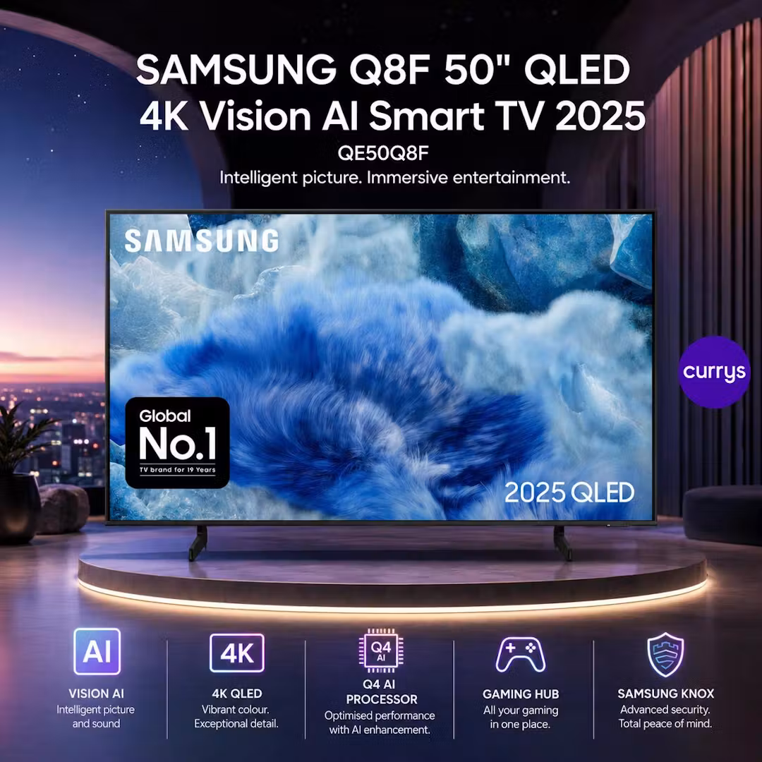 SAMSUNG Q8F 50" QLED 4K VISION AI SMART TV