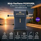 NINJA FLEXFLAME PG301UKBL GAS BBQ & OUTDOOR COOKING SYSTEM - BLUE & GOLD