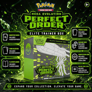 POKEMON TCG MEGA EVOLUTION 'PERFECT ORDER' ELITE TRAINER BOX #2