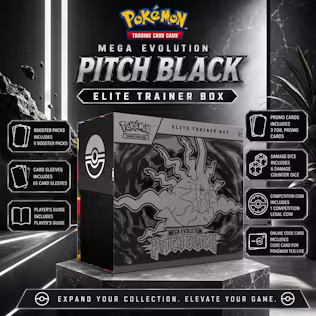 NEW POKÉMON MEGA EVOLUTION PITCH BLACK ELITE TRAINER BOX #5