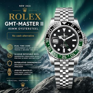 2026 ROLEX GMT-MASTER II 40 – GREEN/BLACK BEZEL / JUBILEE — SPRITE