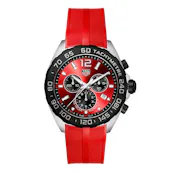 TAG HEUER Formula 1 43mm SUNRAY RED DIAL RUBBER STRAP