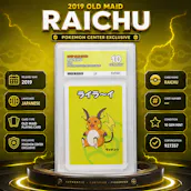 ACE 10 RAICHU 2019 OLD MAID POKÉMON CENTER EXCLUSIVE