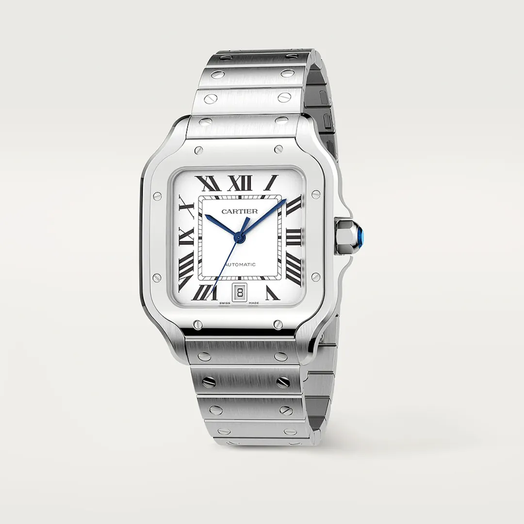 NEW CARTIER SANTOS DE CARTIER WATCH WHITE DIAL WATCH LOW ODDS