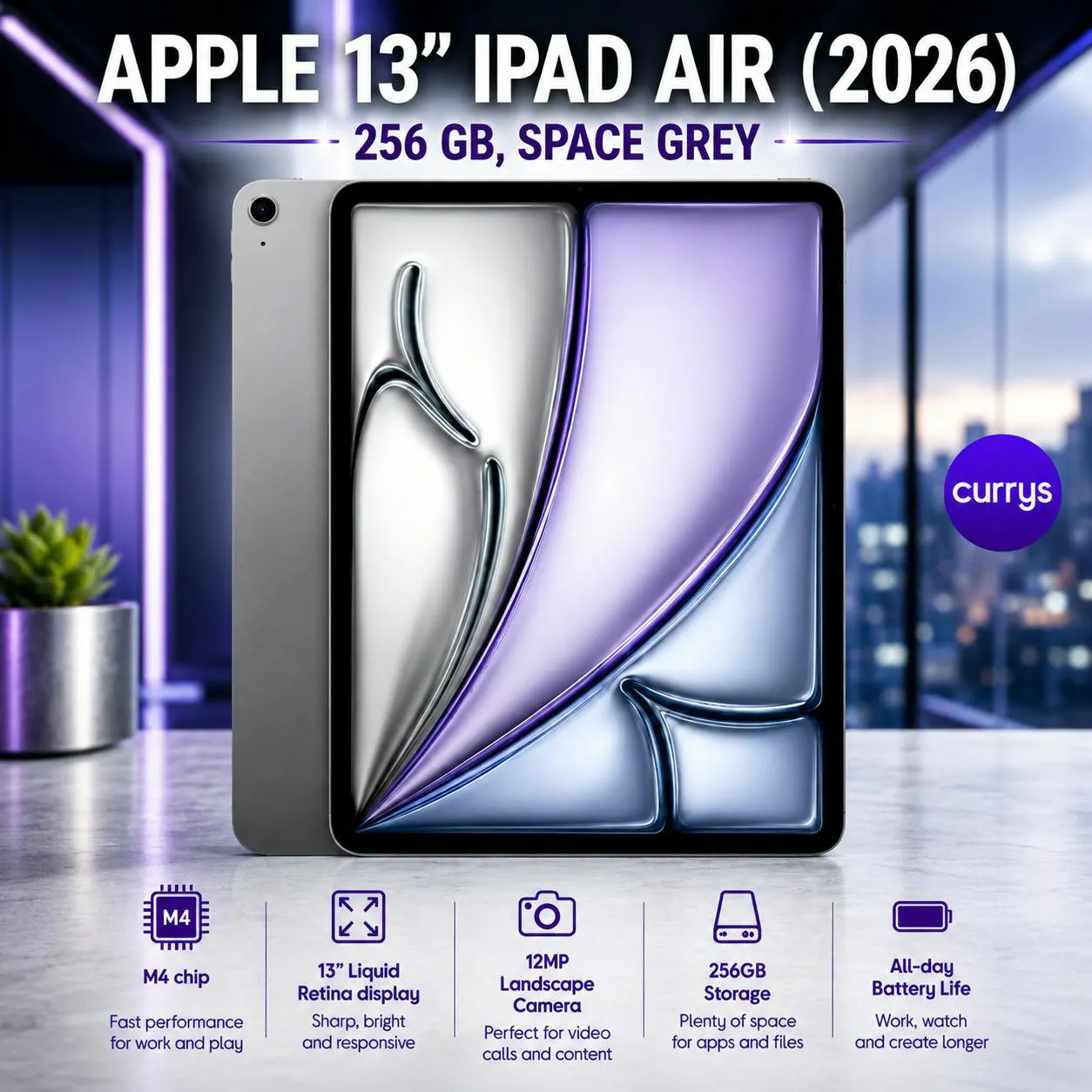 APPLE 13" IPAD AIR M4 (2026) 256GB 13" LIQUID RETINA DISPLAY