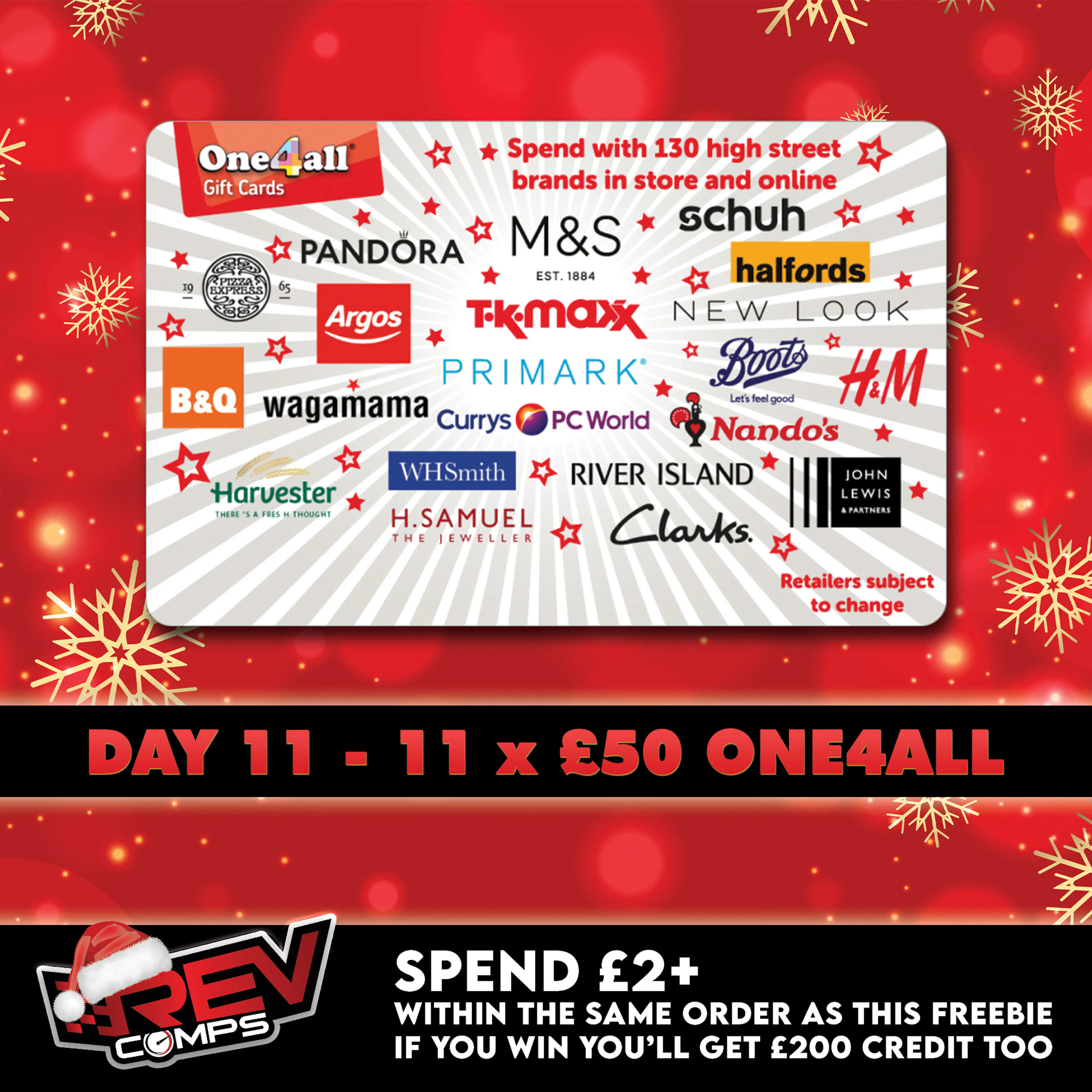 steve askew - FREE ENTRY - DAY 11 XMAS - 11 x £50 One 4 All
