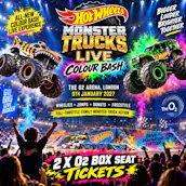 2 X HOT WHEELS MONSTER TRUCKS LIVE: COLOUR BASH O2 BOX SEAT TICKETS 9TH JAN 2027