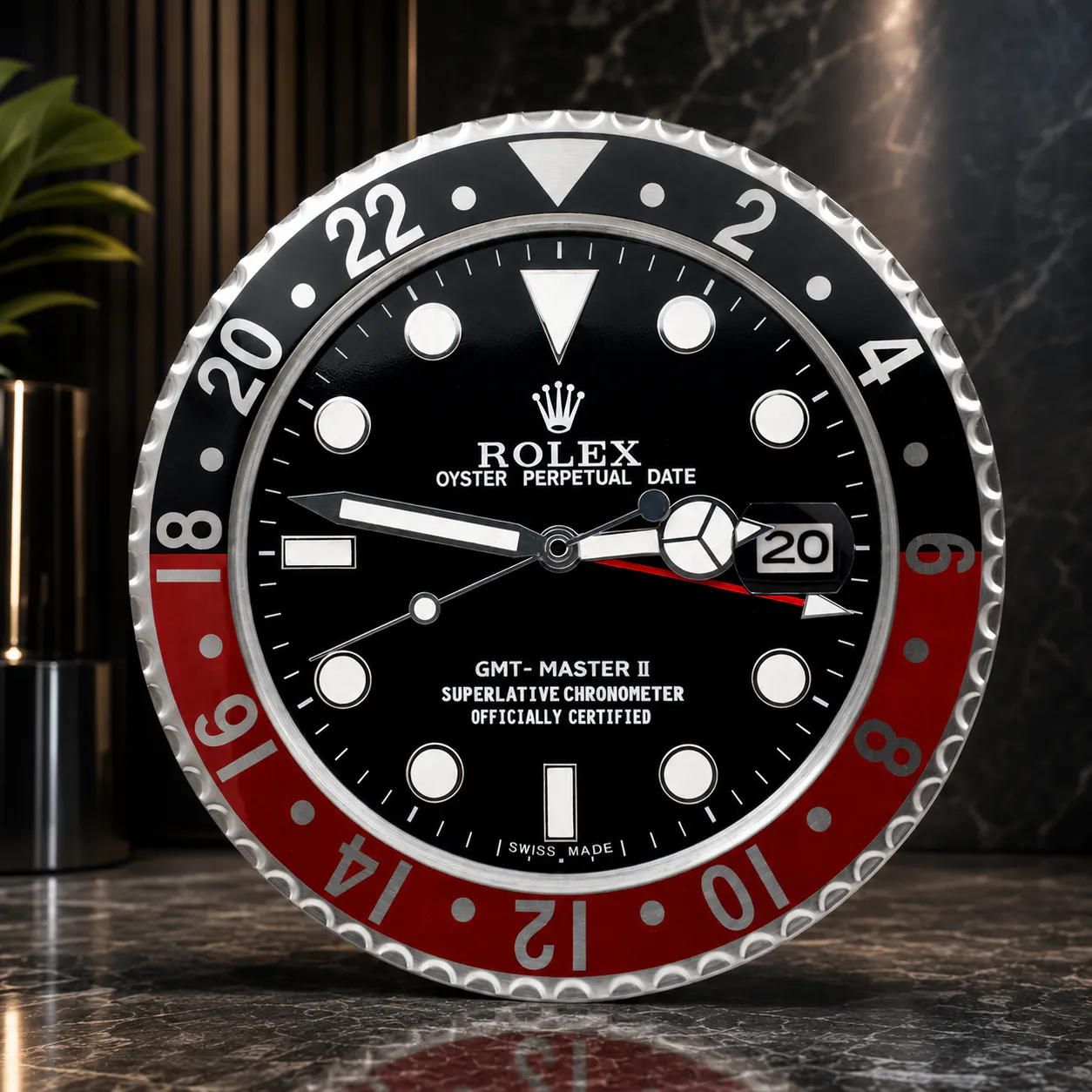 ROLEX STYLE WALL CLOCK – GMT-MASTER II ‘COKE’