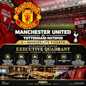 2 X MAN UNITED VS TOTTENHAM HOSPITALITY TICKETS