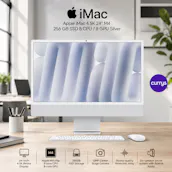 APPLE IMAC 4.5K 24" M4 256 GB SSD 8 CPU / 8 GPU SILVER