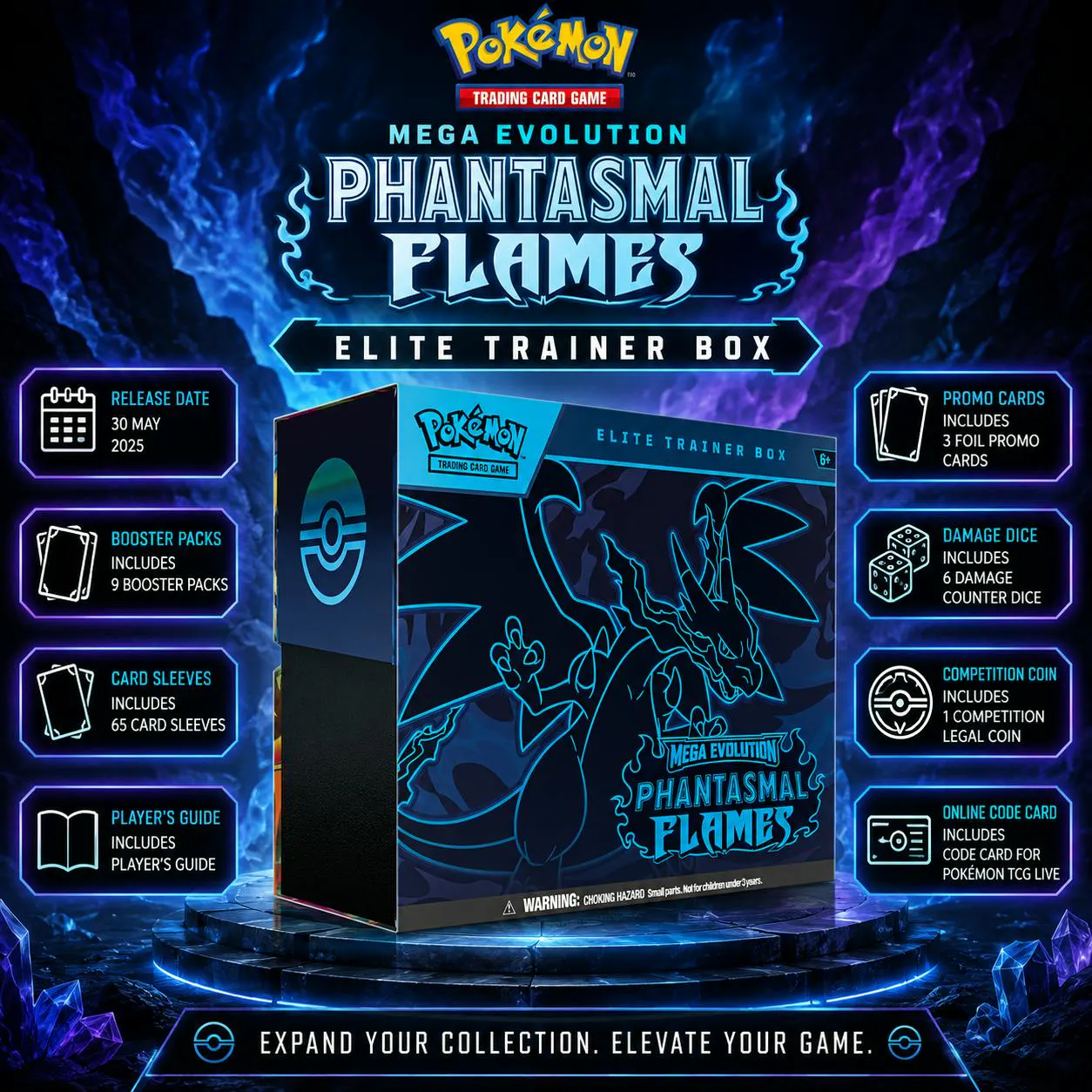 POKÉMON MEGA EVOLUTION PHANTASMAL FLAMES ELITE TRAINER BOX