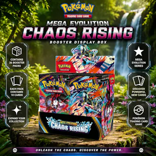 POKÉMON TCG: MEGA EVOLUTION-CHAOS RISING BOOSTER DISPLAY BOX (36 PACKS)