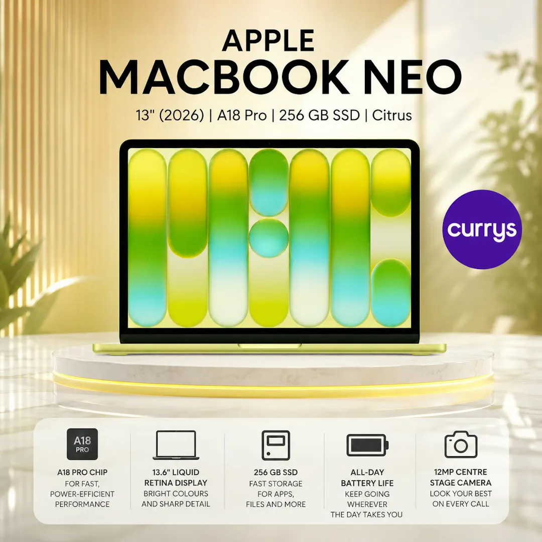 APPLE MACBOOK NEO 13" (2026) - A18 PRO, 256 GB SSD, CITRUS