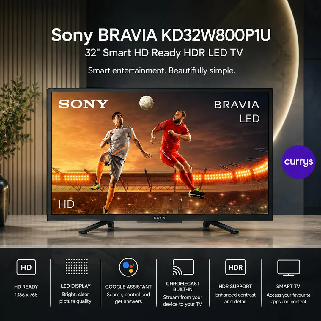 SONY BRAVIA KD32W800P1U 32" SMART HD READY HDR LED TV