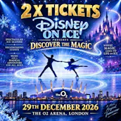 2 X DISNEY ON ICE PRESENTS: DISCOVER THE MAGIC O2 BOX SEATS 29TH DEC 2026