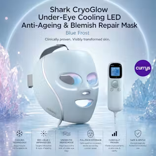 SHARK CRYOGLOW UNDER-EYE COOLING LED ANTI-AGEING REPAIR MASK - BLUE FROST
