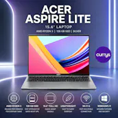 ACER ASPIRE LITE 15.6" LAPTOP - AMD RYZEN 3, 128 GB SSD, SILVER