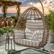 Bali Hanging Egg Chair + Cover 5 Colour Choices