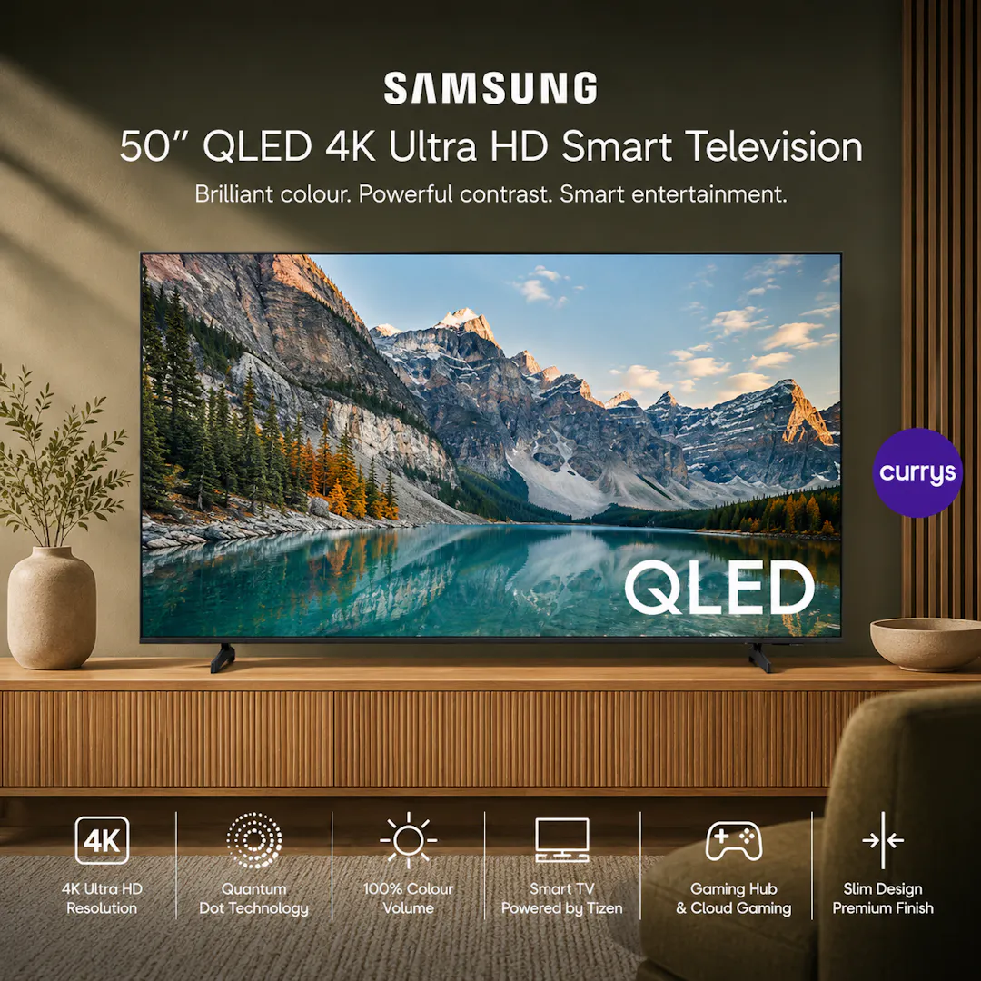 SAMSUNG 50" QLED 4K ULTRA HD SMART TELEVISION