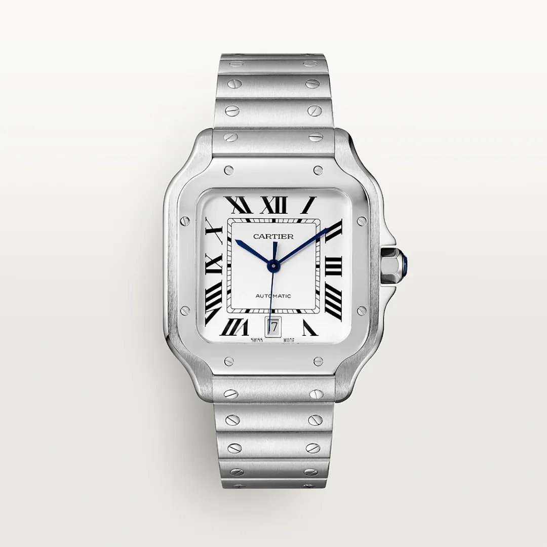 NEW CARTIER SANTOS DE CARTIER WATCH WHITE DIAL WATCH LOW ODDS