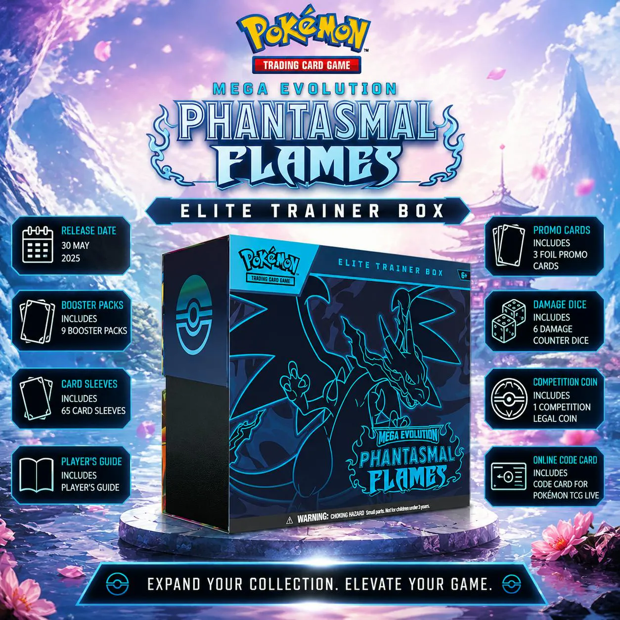 POKÉMON MEGA EVOLUTION PHANTASMAL FLAMES ELITE TRAINER BOX