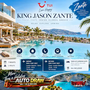 TUI KING JASON ZANTE – 7 NIGHTS OF ALL INCLUSIVE LUXURY