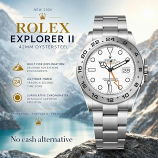 2026 ROLEX EXPLORER II 42 – WHITE DIAL / OYSTER