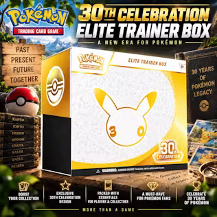 BRAND NEW RELEASE POKÉMON TCG: 30TH CELEBRATION ELITE TRAINER BOX 2.0 #2