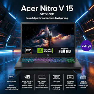ACER Nitro V15 15.6" Gaming Laptop - AMD Ryzen 5, RTX 5050, 512 GB SSD - PARENT DAY 1 REBORN #5