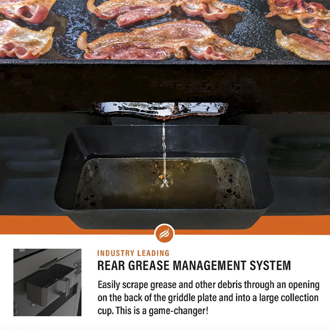 BLACKSTONE 36 INCH 4 BURNER GAS GRIDDLE BUILT IN AIR FRYERS