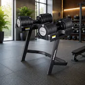 Primal 34kg Adjustable Dumbbell (Pair) With Stand