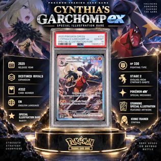PSA 10 2025 POKEMON DRI EN-DESTINED RIVALS CYNTHIA'S GARCHOMP SIR