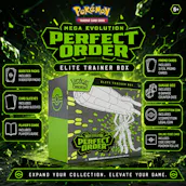 NEW POKEMON TCG MEGA EVOLUTION 'PERFECT ORDER' ELITE TRAINER BOX