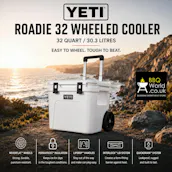 YETI ROADIE 32 WHEELED COOLER WHITE
