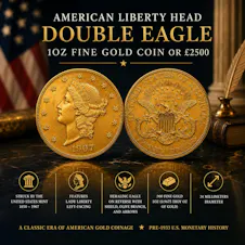 AMERICAN LIBERTY HEAD DOUBLE EAGLE 1OZ FINE GOLD COIN OR £2500 PARENT 4 #10