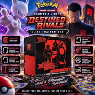 NEW POKÉMON SCARLET & VIOLET-DESTINED RIVALS ELITE TRAINER BOX 2.0 #28