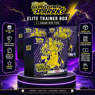 3 x BRAND NEW POKEMON SCARLET & VIOLET SURGING SPARKS ETBS - PARENT DAY 2 #8