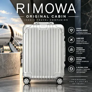 RIMOWA ORIGINAL CABIN – ICONIC ALUMINIUM LUXURY LUGGAGE #1