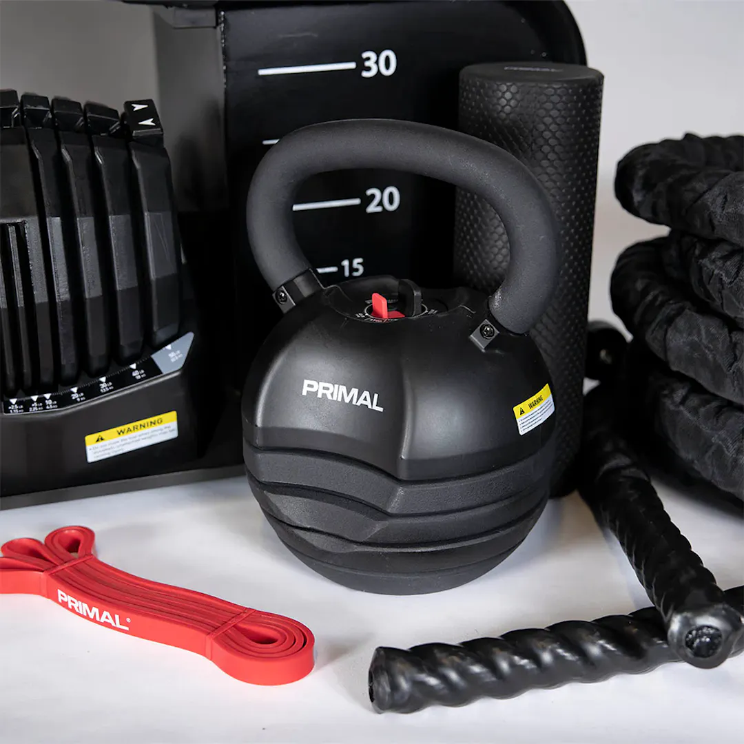 PRIMAL SERIES HIIT BENCH + ACCESSORIES + DUMBBELLS