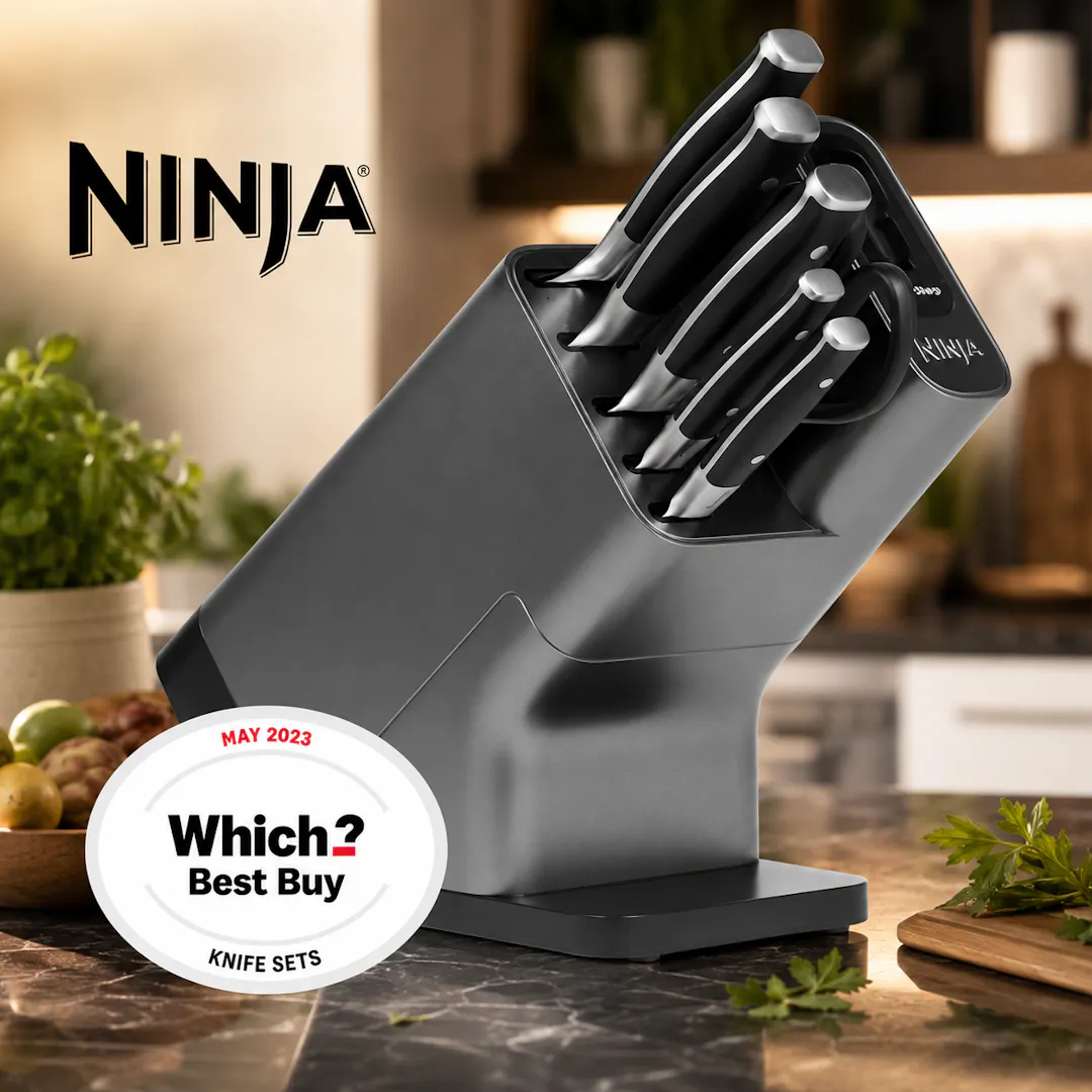 NINJA FOODI STAYSHARP KNIFE BLOCK INTEGRATED SHARPENER