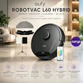 EUFY ROBOVAC L60 HYBRID ROBOT VACUUM CLEANER - BLACK