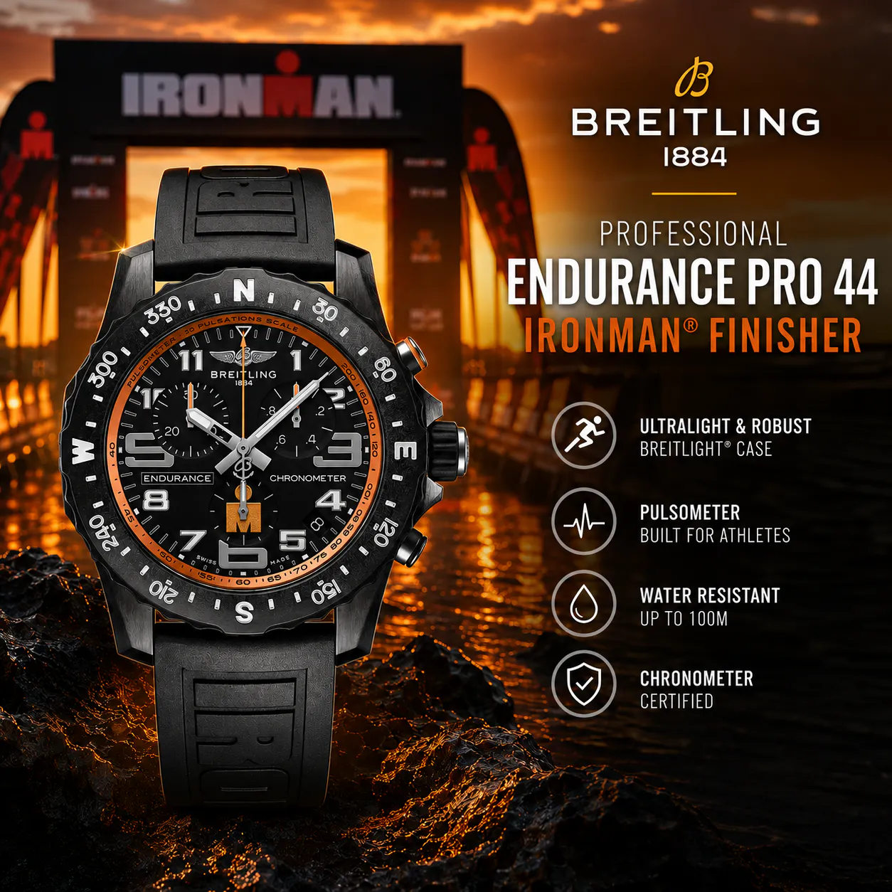NEW BREITLING PROFESSIONAL ENDURANCE PRO 44 IRONMAN