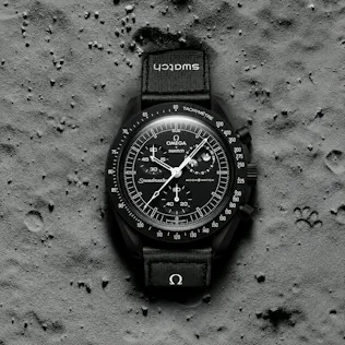 SWATCH X OMEGA SNOOPY MOONPHASE BLACK