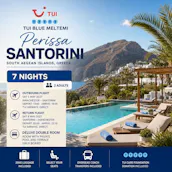 TUI 7 NIGHTS 2 PEOPLE TUi BLUE MELTEMI, PERISSA, SANTORINI