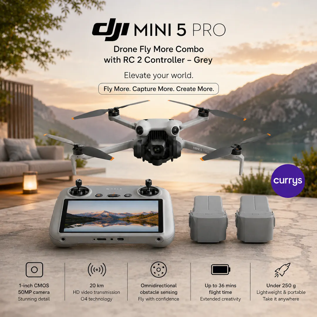 DJI MINI 5 PRO DRONE FLY MORE COMBO BUNDLE
