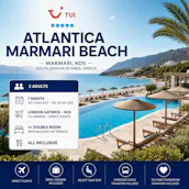 TUI ALL INCLUSIVE 7 NIGHTS 2 PEOPLE ATLANTICA MARMARI, Kos