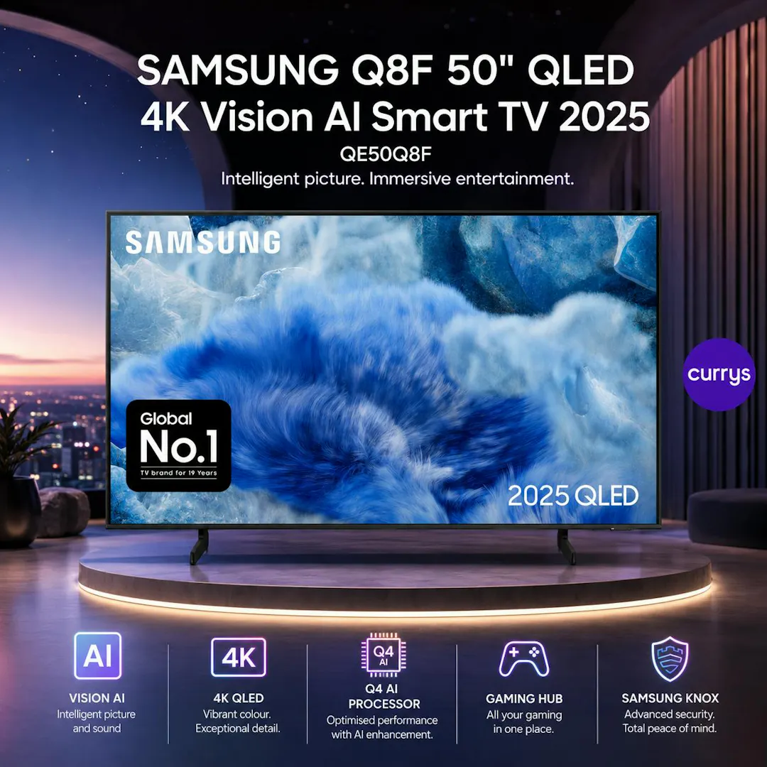SAMSUNG Q8F 50" QLED 4K VISION AI SMART TV