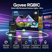 GOVEE RGBIC Smart LED Permanent Outdoor Lights - 30 m
