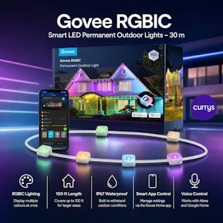 GOVEE RGBIC Smart LED Permanent Outdoor Lights - 30 m